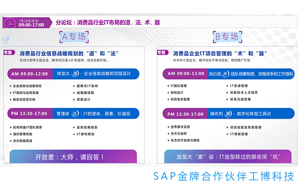 消費品CIO峰會,消費品行業解決方案,消費品企業數字化轉型,IT戰略規劃